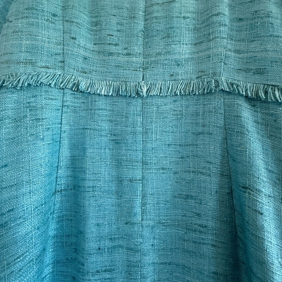Sara Campbell Teal Midi Dress with Fringe size 12 - Picture 3 of 10